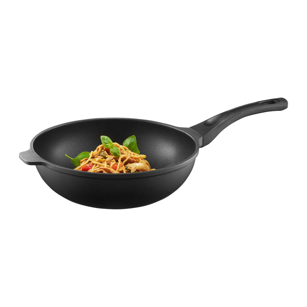 Tigaie Wok Enzo, Ambition, 28 cm, aluminiu, negru - imagine 5
